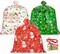 3pcs Large Christmas Gift Bags 36"x36" Holiday Gift Wrap Jumbo Christmas Bags for Gifts Giant Sacks for Presents Big Xmas Plastic Gift Bags